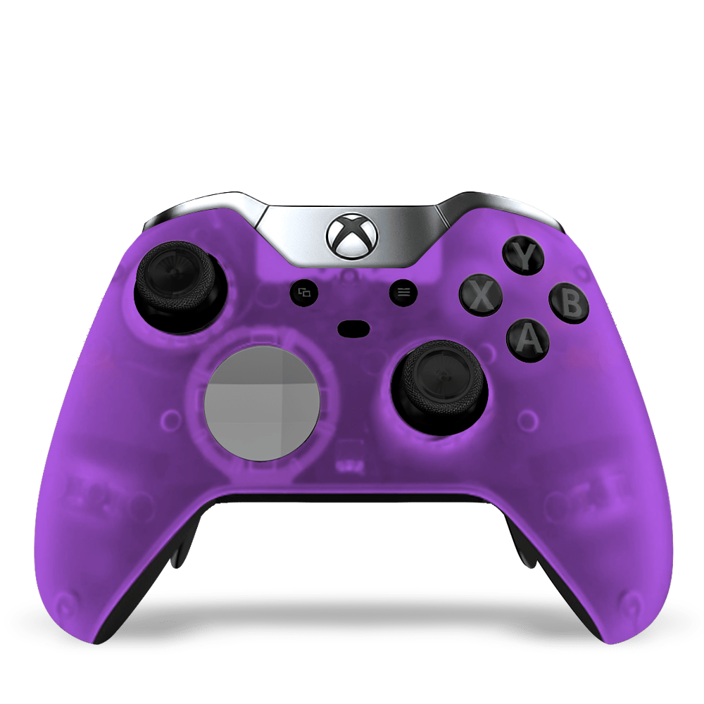 Custom Xbox One Elite Case Transparent Purple Draw my Pad