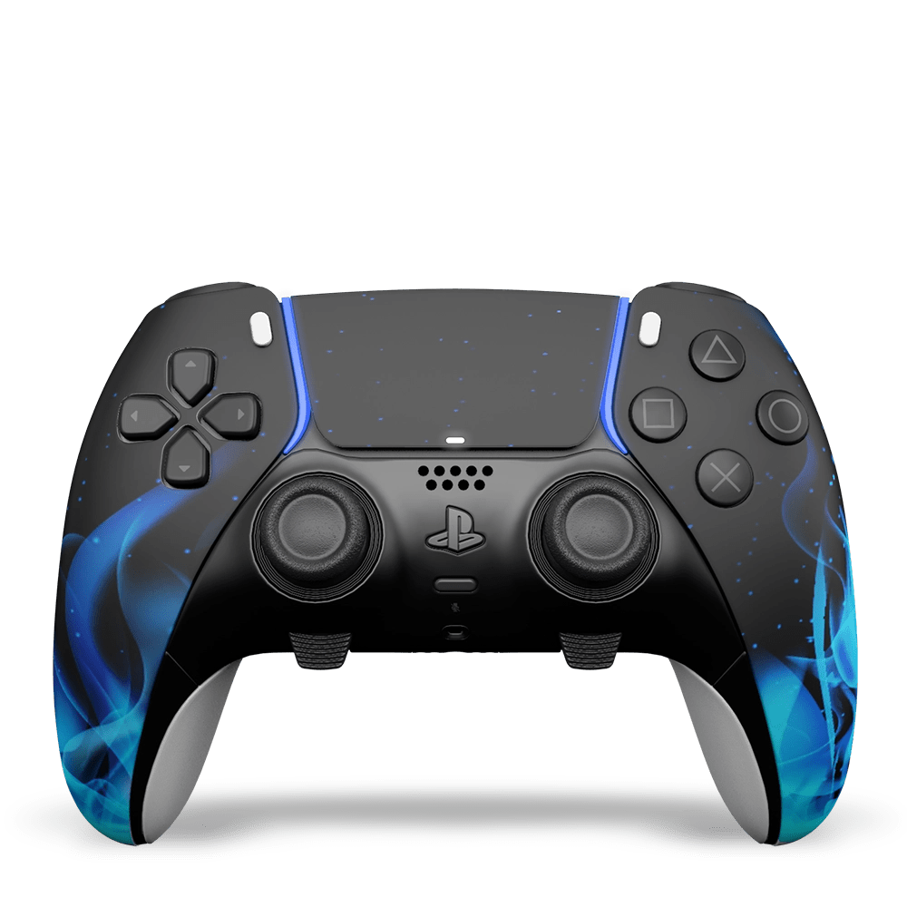 PS5 Edge custom controller Blue Fire | Draw my Pad