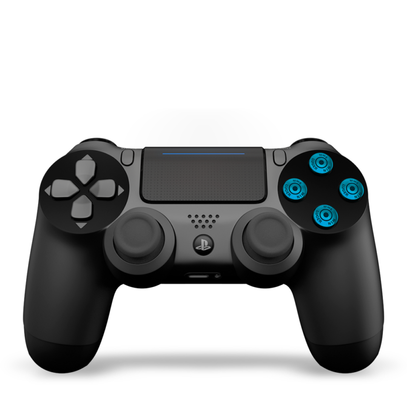 boutons-PS4-custom-manette-personnalisee-drawmypad-metal-bleu-seuls