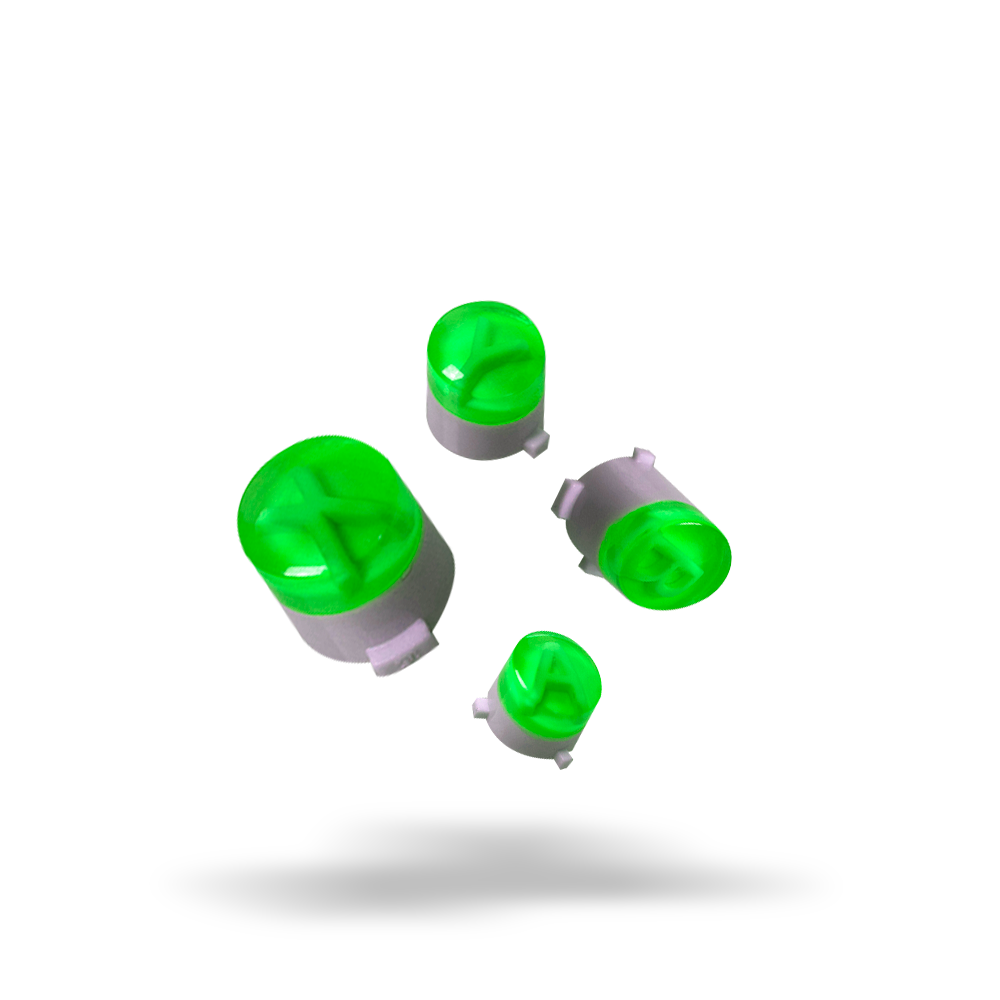 boutons-xbox-custom-manette-personnalisee-drawmypad-abxy-couleur-vert-seuls