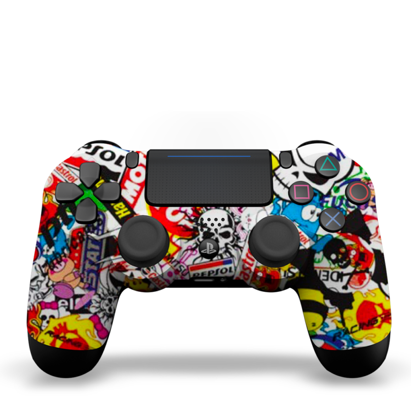 coque-PS4-custom-playstation-4-sony-personnalisee-drawmypad-riders-on-the-storm-devant