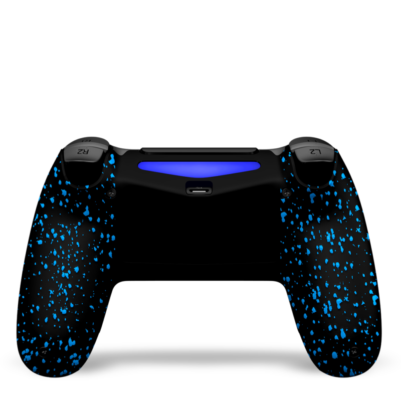 coque-arriere-PS4-custom-playstation-4-sony-personnalisee-drawmypad-grips-bleu