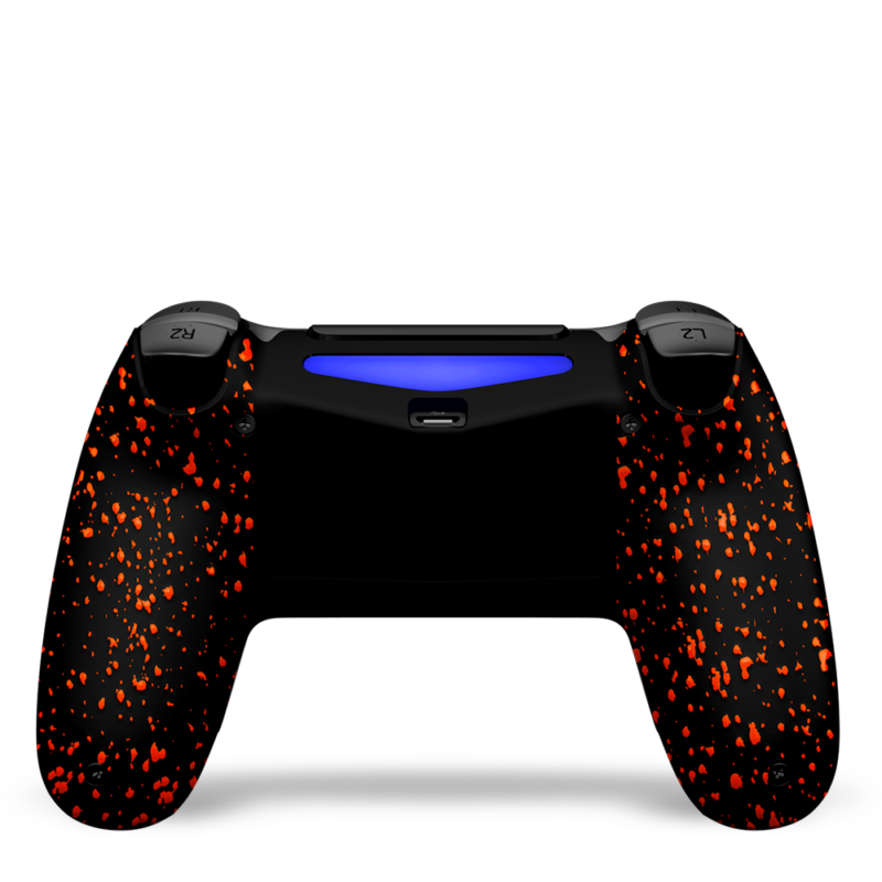 coque-arriere-PS4-custom-playstation-4-sony-personnalisee-drawmypad-grips-orange