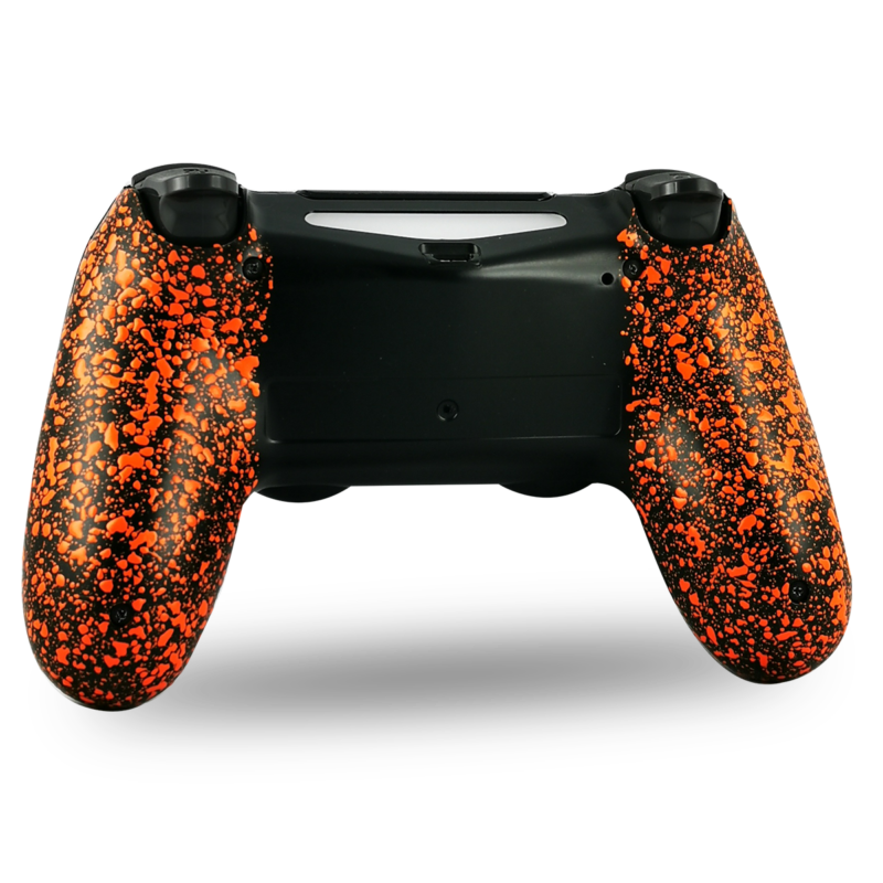 coque-arriere-personnalisee-PS4-manette-custom-playstation-4-grips-orange