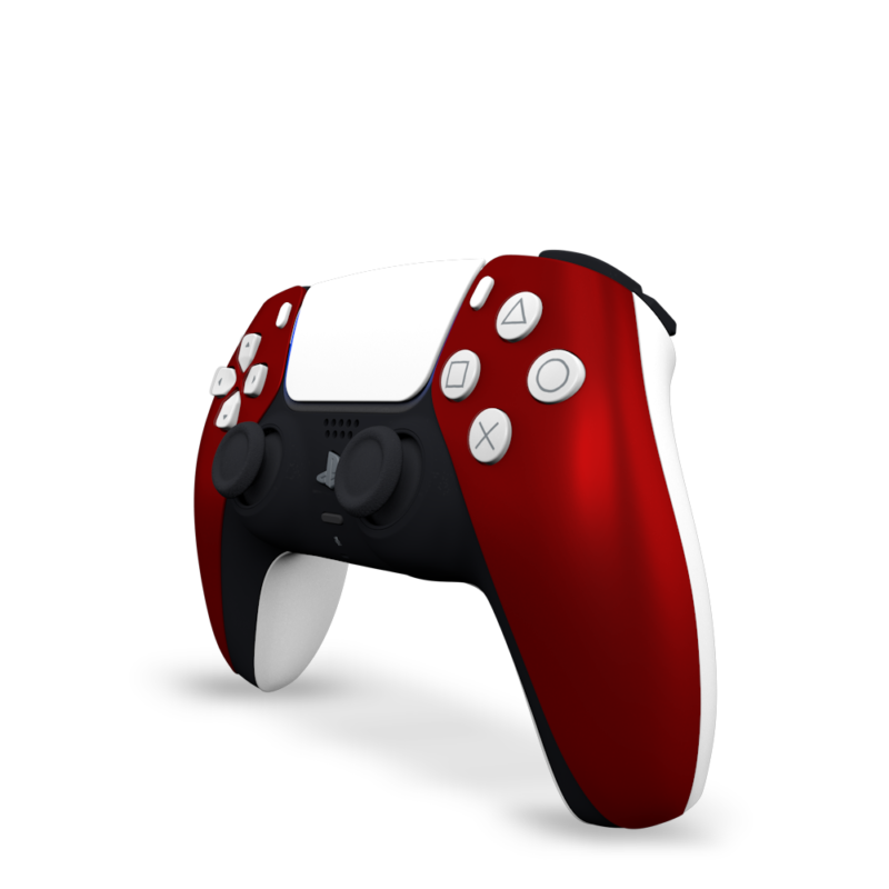 coque-manette-ps5-custom-red-soft-touch-dualsense-personnalisee-drawmypad-gauche