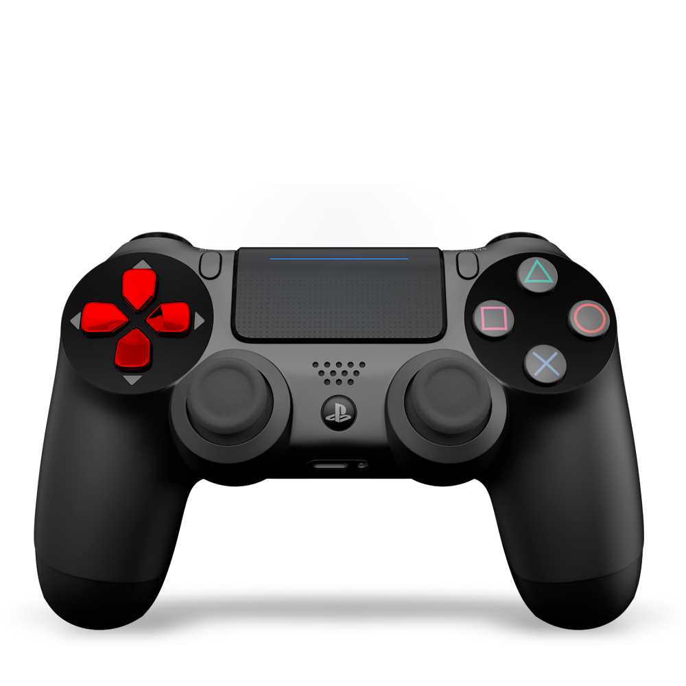 croix-directionnelle-PS4-custom-manette-personnalisee-drawmypad-chrome-rouge