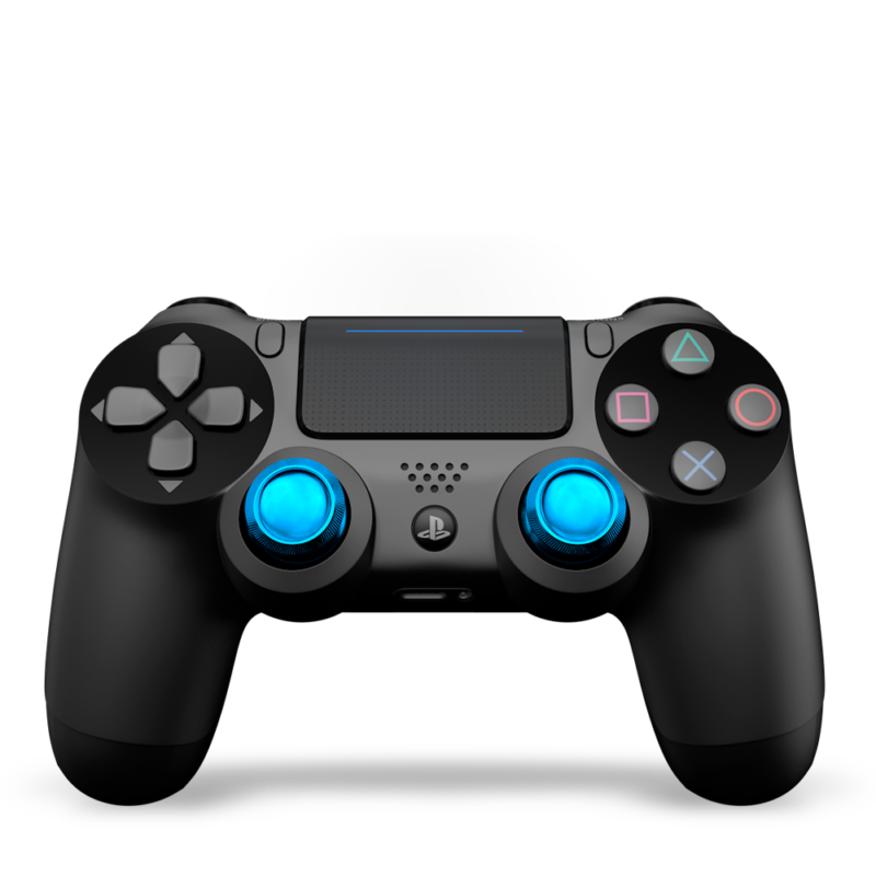 joysticks-PS4-custom-manette-personnalisee-drawmypad-metal-bleu