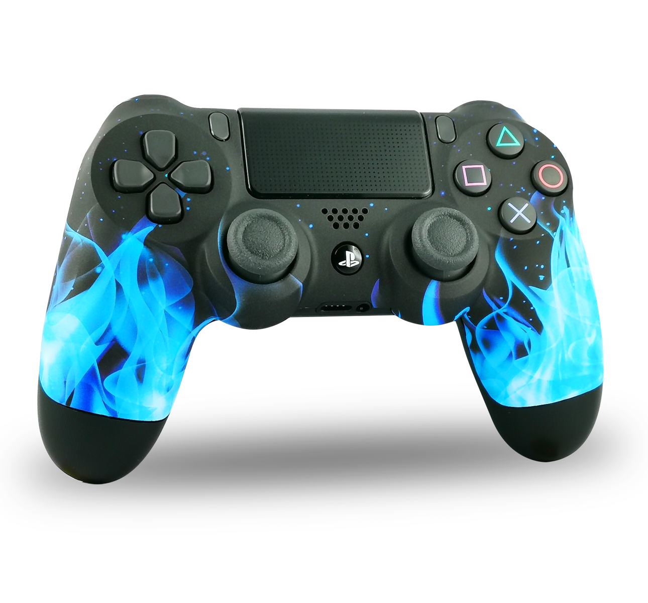 manette-PS4-custom-playstation-4-sony-personnalisee-drawmypad-blue-fire