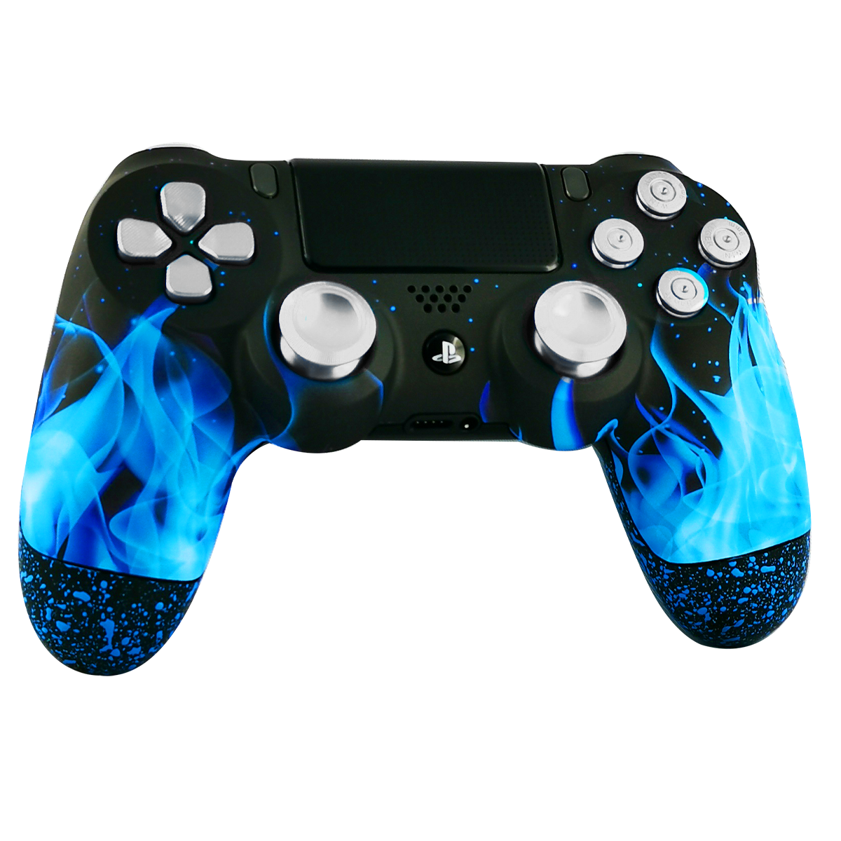 manette-PS4-custom-playstation-4-sony-personnalisee-drawmypad-centralia-argent