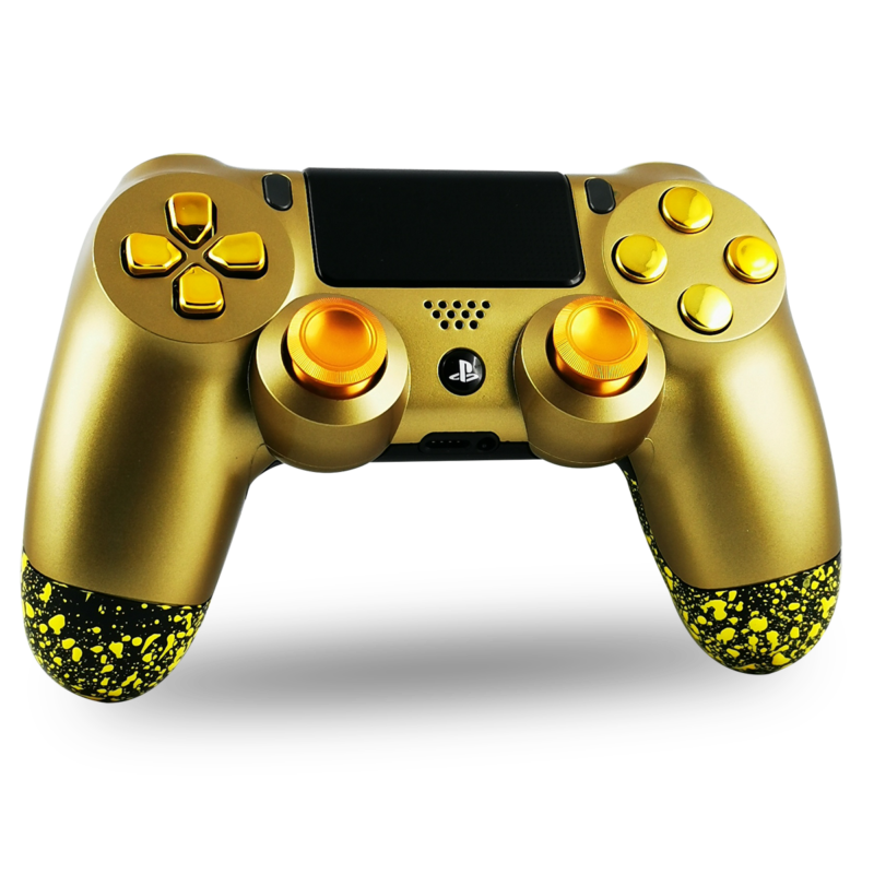 manette-PS4-custom-playstation-4-sony-personnalisee-drawmypad-gold-yellow
