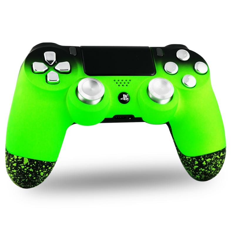 manette-PS4-custom-playstation-4-sony-personnalisee-drawmypad-green-tonic