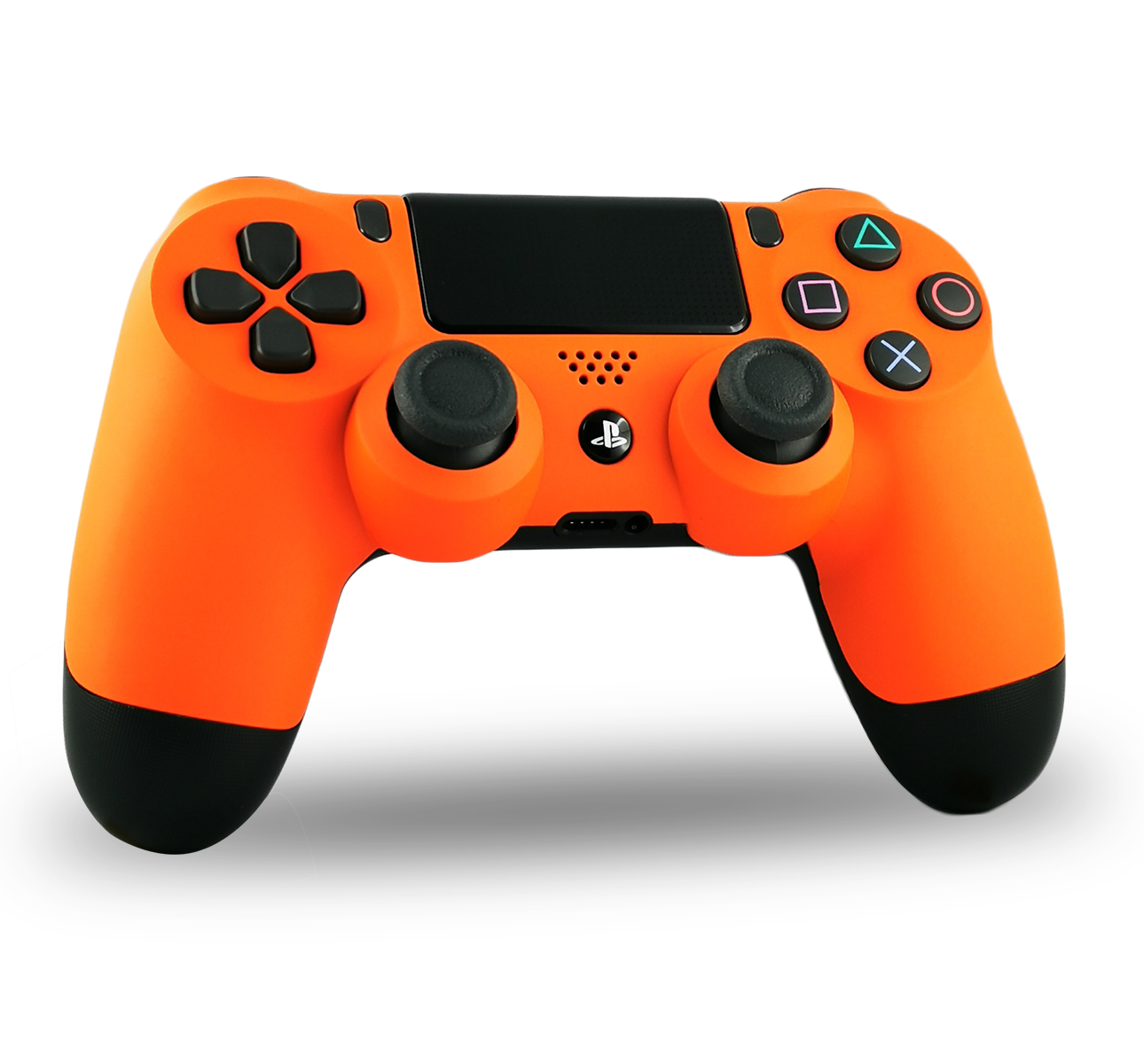 manette-PS4-custom-playstation-4-sony-personnalisee-drawmypad-orange-soft-touch