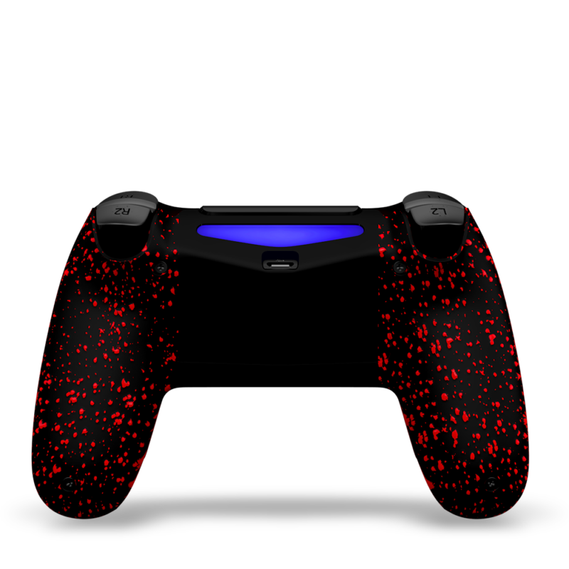 manette-PS4-custom-playstation-4-sony-personnalisee-drawmypad-red-gold-sl-arriere