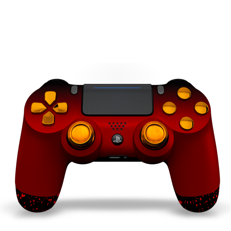 manette-PS4-custom-playstation-4-sony-personnalisee-drawmypad-red-gold-sl-devant