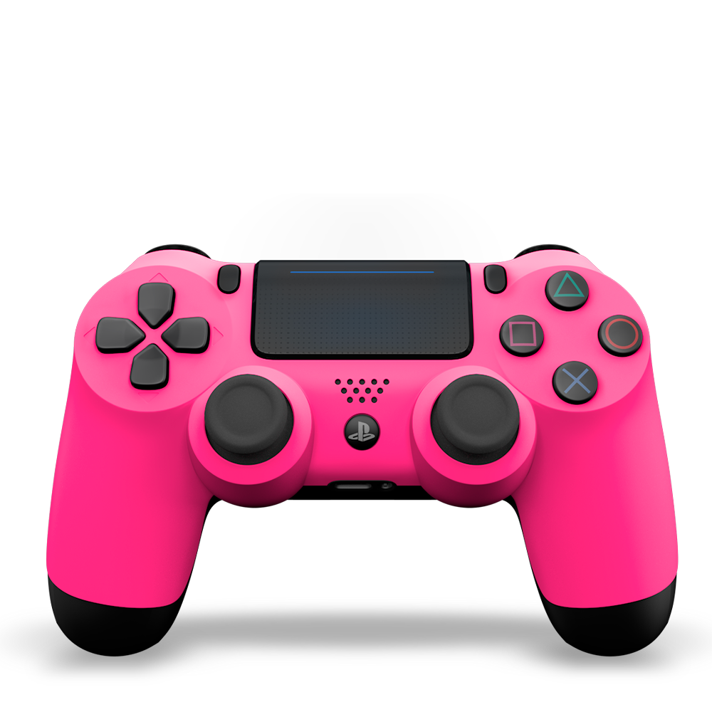 manette-PS4-custom-playstation-4-sony-personnalisee-drawmypad-soft-touch-pink-devant