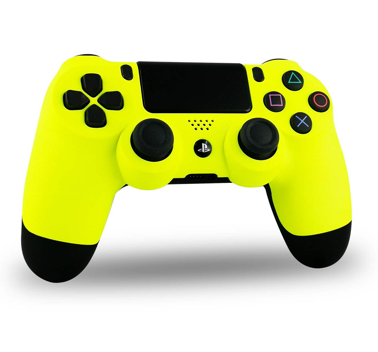 manette-PS4-custom-playstation-4-sony-personnalisee-drawmypad-yellow-soft-touch