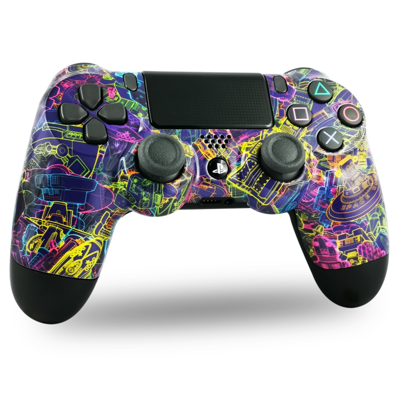 manette-PS4-custom-playstation-4-sony-personnalisée-drawmypad-space-robot