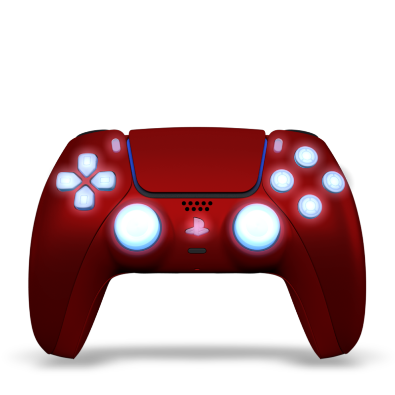 manette-ps5-custom-red-silver-leds-dualsense-personnalisee-drawmypad