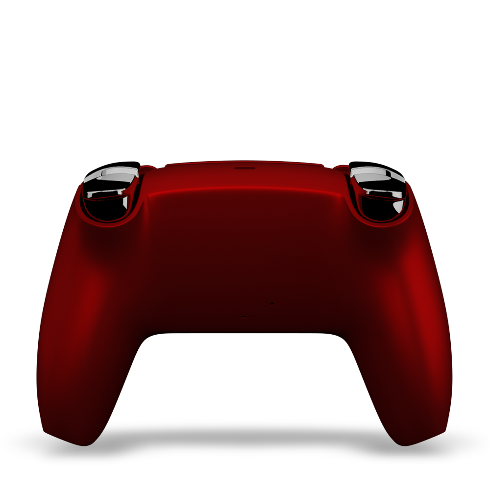 Manette PS5 custom Red Silver - Personnalisation
